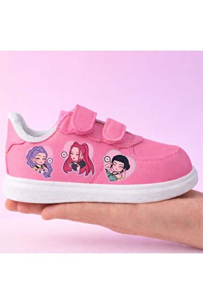 amazoondesing hundos iddis avcıları baskılı sneaker bantlı kız çocuk spor aya...