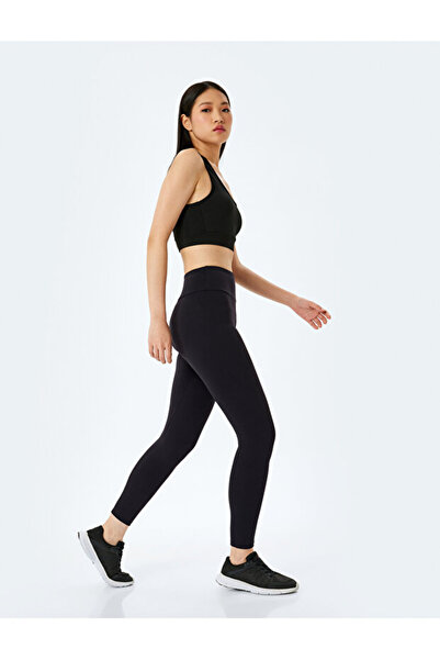 Tusebu Black High Waist Slimming Women's Sports Leggings (Long)
