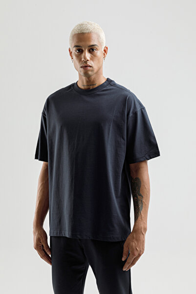 Airlife Better Self 02's I Wide Cut Men's T-Shirt Navy Blue