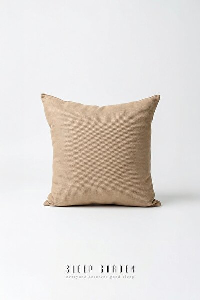 Sleep Garden Soft Beige Two-Sided Decorative Throw Pillow 45X45
