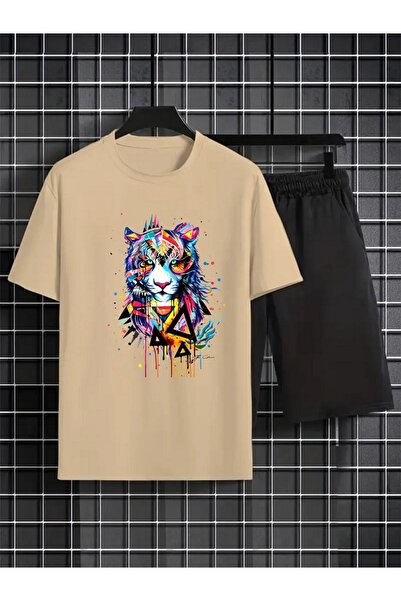 orwen life est. 2022 Streetwear Tiger Printed Oversize Unisex T-Shirt Shorts ...