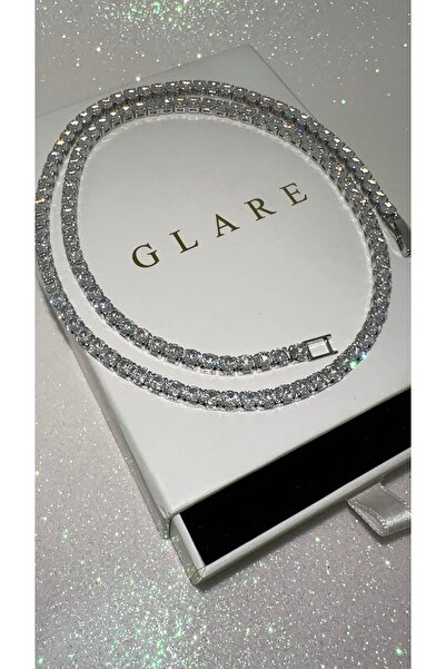 Gümüş Pırlanta Montür Döküm Dönmeyen Suyolu Kolye Klipsli 4 mm (50 CM BOY)