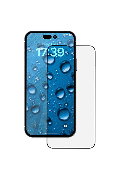 Anank Screen Protector for iPhone 16 Pro - 2.5D 5X Reinforced CG Glass - Black