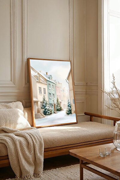 Dekorsiahome Tablou dintr-o singură bucată cu ramă din lemn TK2676