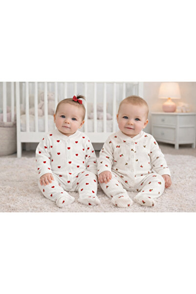 OMY 2'Lİ DESENLİ TULUM&HASTANE ÇIKIŞI YENİDOĞAN BASKILI TULUM