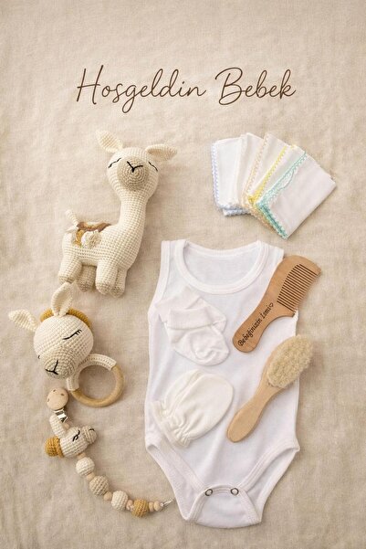 Ayana Cosmetic مجموعة هدايا أميجورومي لحديثي الولادة مكونة من 9 قطع