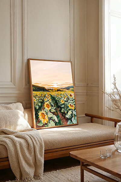 Dekorsiahome Tek Parça Ahşap Çerçeveli Tablo TK2675