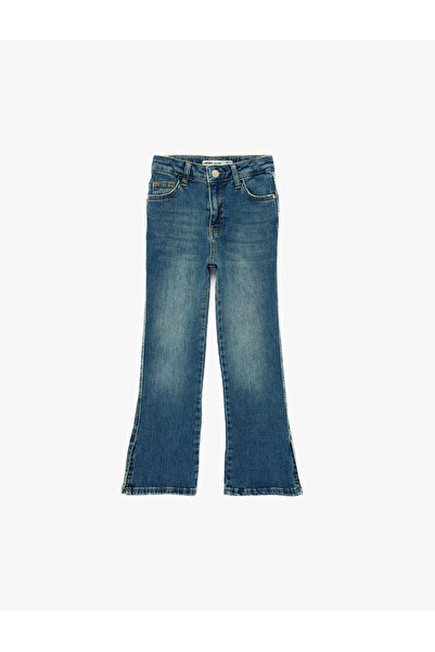 Koton Pamuk komada Zvonaste nogavice D Denim pantalona