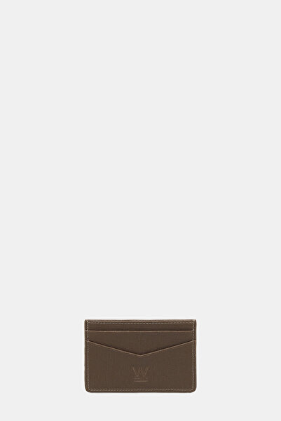 W Collection محفظة جلدية باللون البيج