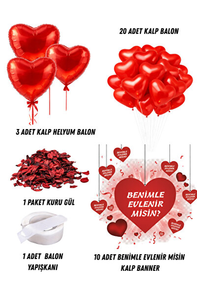 HAPPYLOOPPARTY Hoćeš li se udati za mene? Ukras za prosidbu, materijal za ven...
