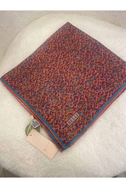 Belli Belki Twill ipek leopar desen eşarp