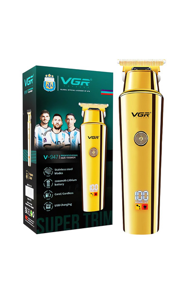 VGR Aparat de tuns VGR-947 Auriu cu 4 atasamente