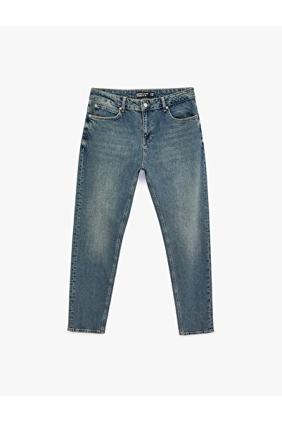 Koton Cotton Regular Fit Tapered Jean Pants with Pockets - Joe Jean