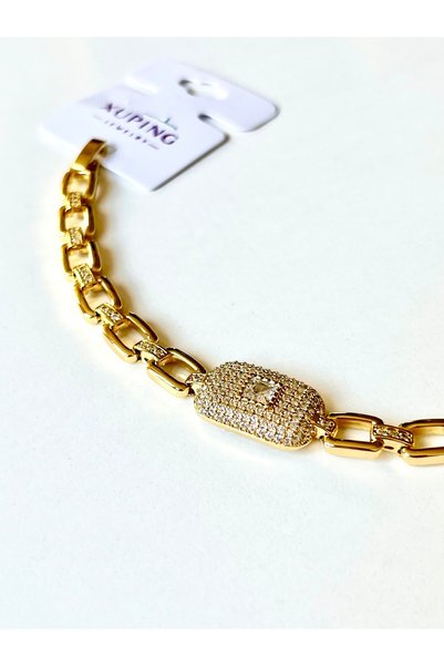 Açıkmeşe Ev Yaşam Ürünleri Vip Gold Zirkon Taşlı Kadın Gurmet Bileklik