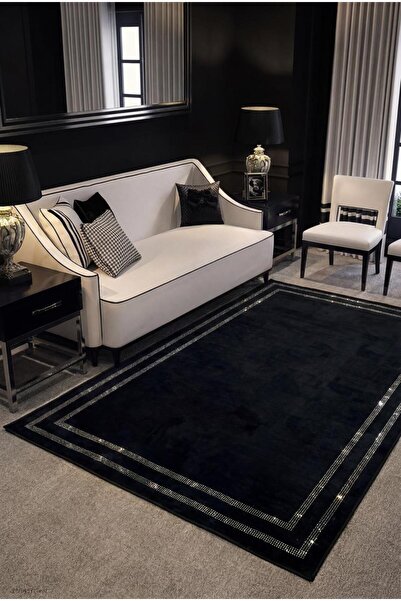 Rugs Modern Halı STONE Parıldayan Taş Detaylı Dokuma Taban Modern Dekoratif H...