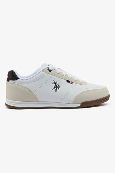 U.S. Polo Assn. Women's White Low-Top Sneakers - Lightweight Lace-Up Design, ...