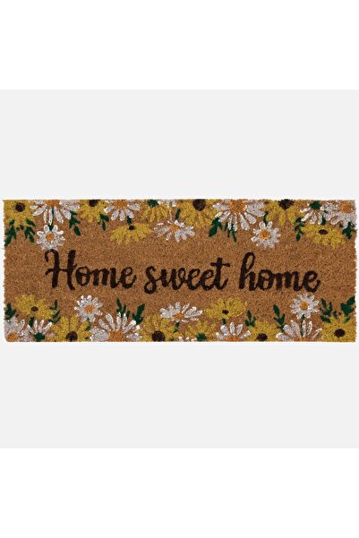 OEM "Home Sweet Home" Doormat, Floral Pattern, Size 25x60 cm, for Indoor and ...