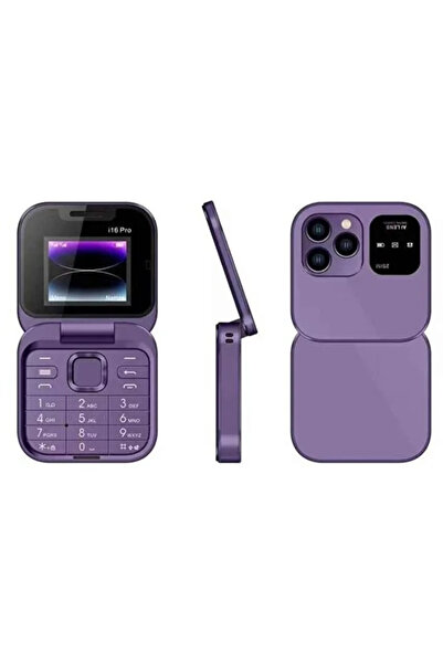 Promagg Μίνι κινητό τηλέφωνο με διπλή οθόνη, μεγάλα πλήκτρα, φακό και ραδιόφω...