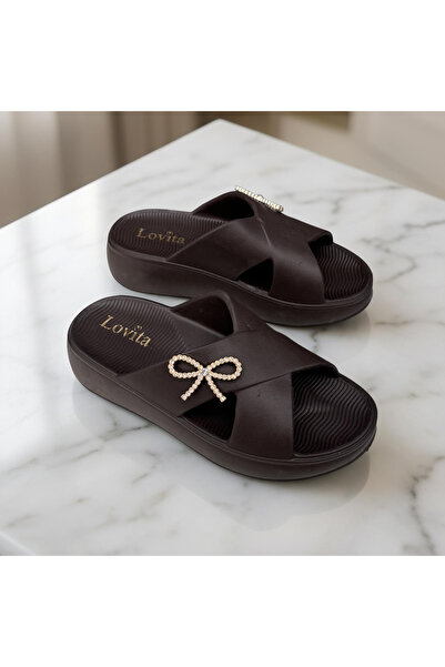 Lovita Women's Eva Light Sole Beach Pool Daily Home Slippers