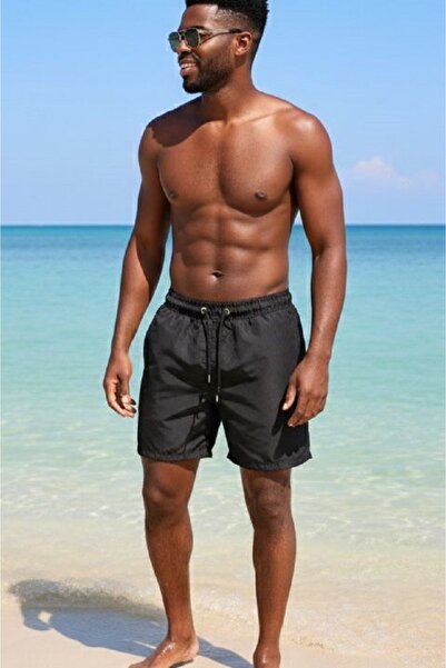 İLBESSPORT Erkek Düz Deniz Şortu