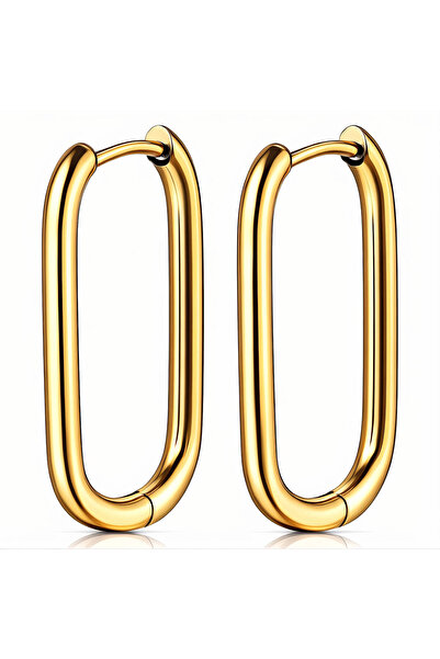 Ilinaa Cercei din oțel inoxidabil placat cu aur de 18K, Intensity