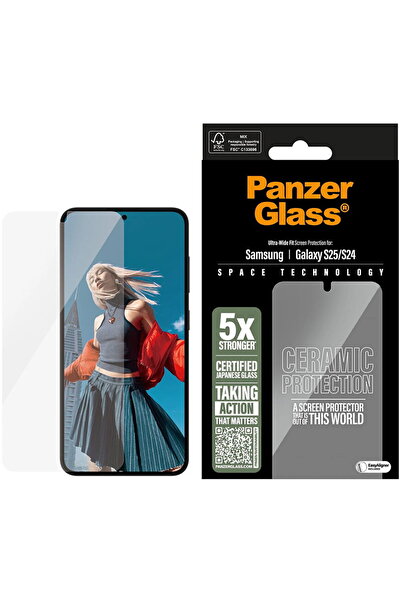Panzer Glass Protector de ecran ceramic PanzerGlass pentru Samsung Galaxy S25...