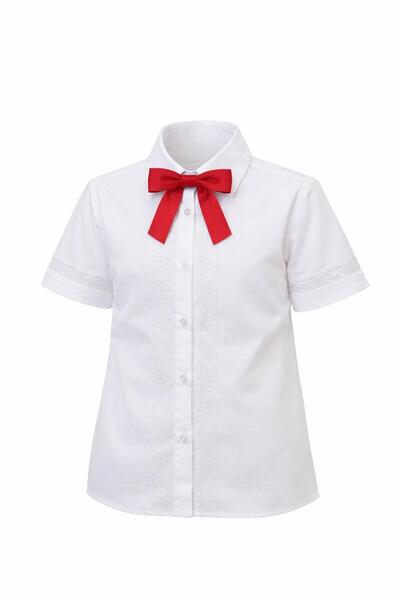 Kuraff Giyim Girls' Special Day Shirt with Ruffle Detail on the Front