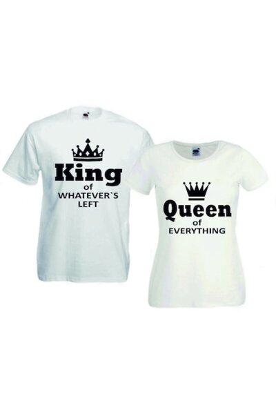 Fruit of the loom Personalized T-Shirts Set "King/Queen of Everything"