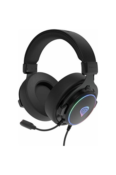 Genesis Neon 764 Headset, Wired, RGB, Black