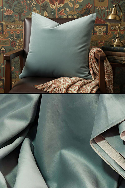 B'DEKOR DÖŞEMELİK KUMAŞ Kırlent Yastık ve Puf Kılıfı Kumaşı Döşemelik Mat Kad...