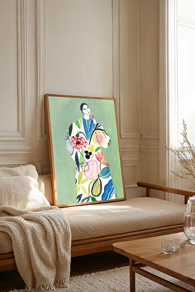 Dekorsiahome Tablou dintr-o singură bucată cu ramă din lemn TK2706