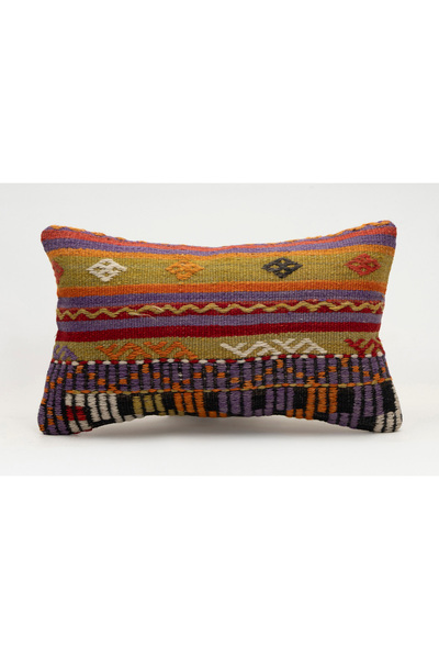 Kilim Whole Sale غطاء وسادة عتيق مصنوع يدويًا من الكليم والصوف، مقاس 30x50 سم