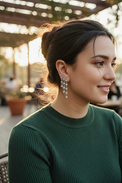 Aware Time 3-Piece Zircon Stone Brass Earrings