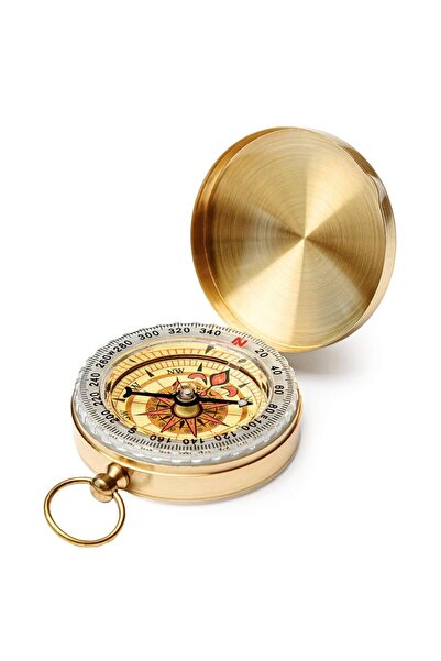 Skygo Yellow Metal Round Case - Waterproof, Highlighter, Durable Compass G50