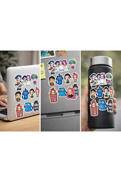 Limitless Design مجموعة ملصقات ذات طابع K-Pop للمراهقين - لابتوب، خزانة، ترمس