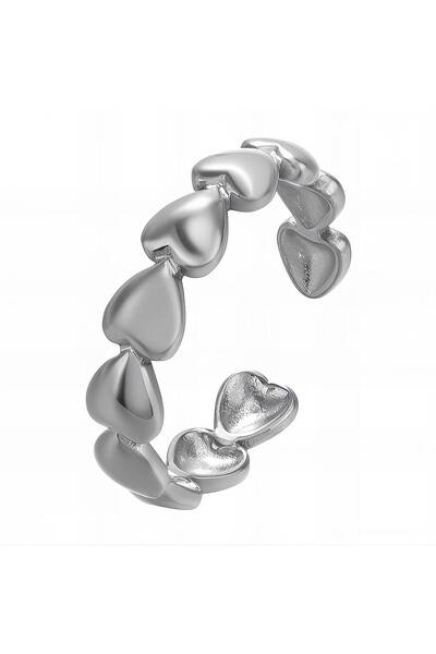 Ilinaa Inel din oțel inoxidabil „Hearts”, Intensity