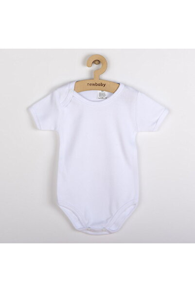 Nicol Body lux cu mânecă scurtă New Baby - alb, mărimea 92 (18-24 luni)