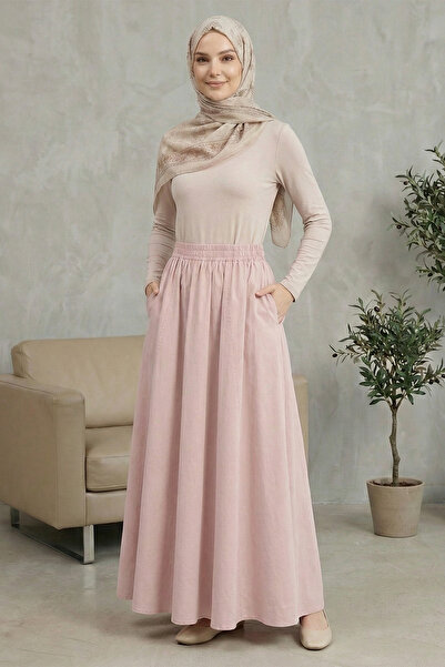 Kirazgym Women's Elastic Waist Standard Size 38-46 Size Compatible Double Poc...