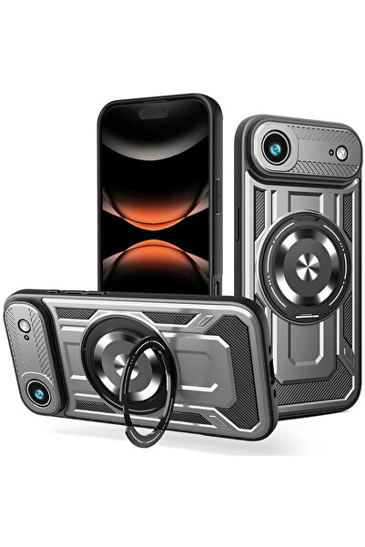 Techsuit iPhone 17 Air Case - RuggedCam - Gray