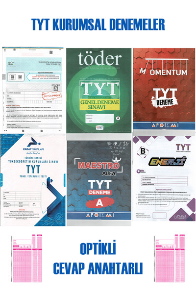 Üç Dört Beş Yayıncılık TYT Kurumsal Denemeler Karma Set-2 (345 ÜçDörtBeş Töde...