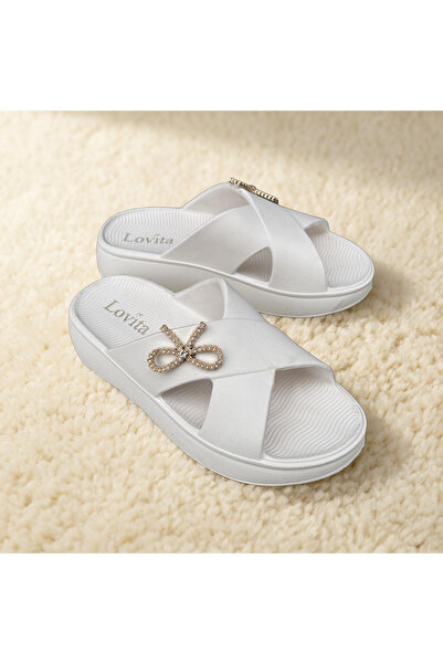 Lovita Women's Eva Light Sole Beach Pool Daily Home Slippers