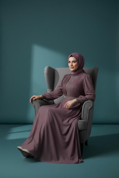 Bahat Rochie de seară cu sclipici, mărime mare
