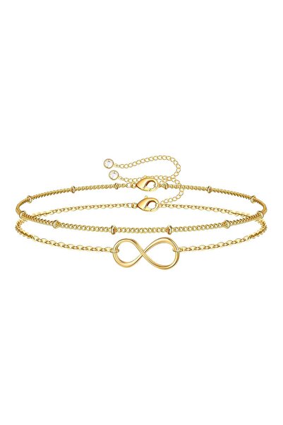 Ilinaa Bratara din otel inoxidabil placata cu aur de 18K, Intensity, Infinit