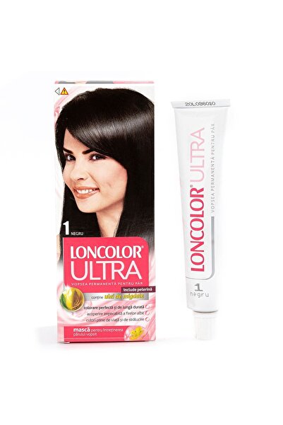 Loncolor Vopsea de par Ultra stralucire 1 - Negru