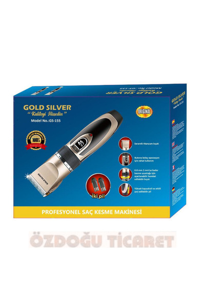 ÖZDOĞU TİCARET Gold Silver GS 155 Profesyonel Saç Sakal Tıraş Makinesi
