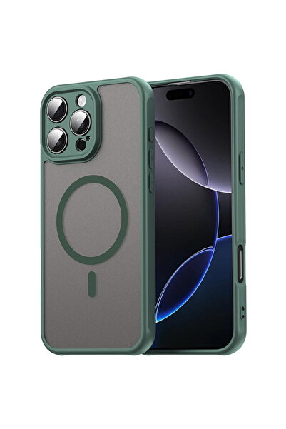 Techsuit Husa iPhone 16 Pro Max Case - HaloFrost II MagSafe - Green