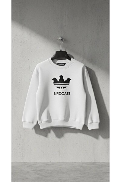 MODA Hanorac pentru copii BIRDCATS, cu 3 fire, cu guler rotund, 3 4 5 6 7 8 9...