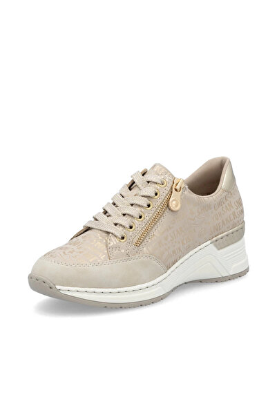 Rieker N4316-62 beige shoes, wide foot