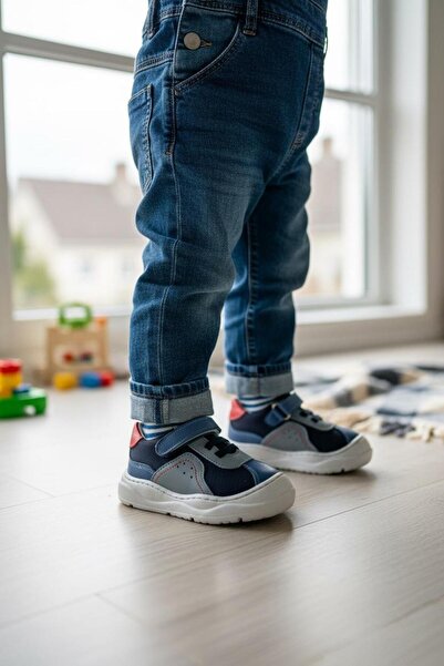 Tuğba Ortopedi 113 Orthopedic 100% Genuine Leather Men's Baby Blue/Navy Blue ...