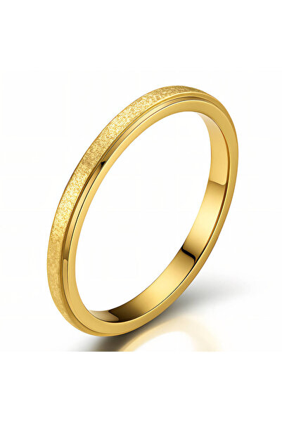 Ilinaa Inel din oțel inoxidabil placat cu aur de 18K, Intensity